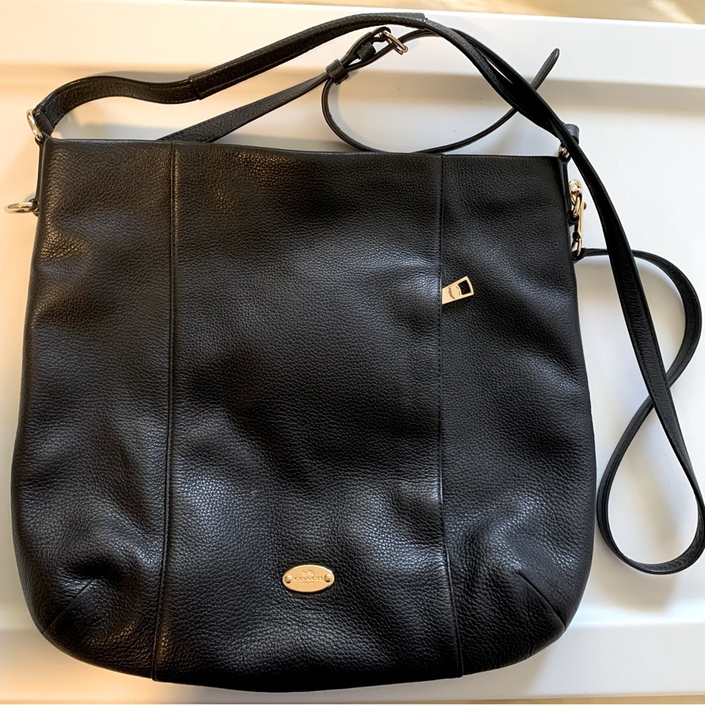 Vintage Black Coach Crossbody Purse Handbag
